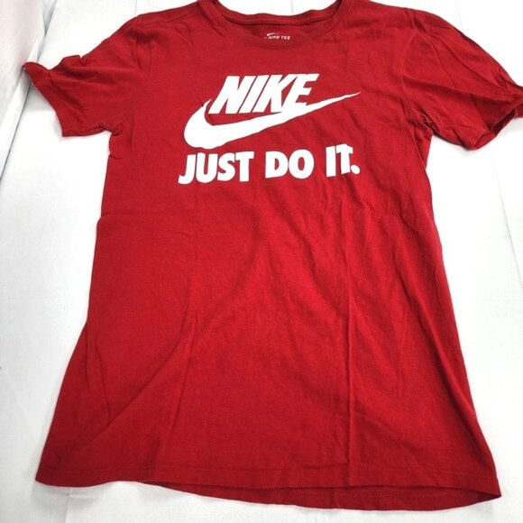 Nike Red Just Do It T-Shirt - Picture 1 of 5